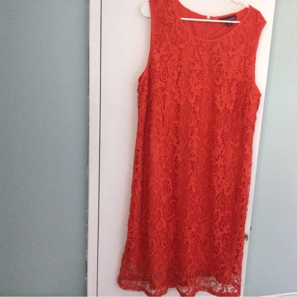 Jessica London Vibrant Orange Dress Plus Size